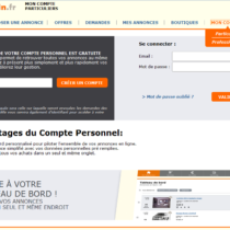 Le bon coin propose la création de comptes personnels