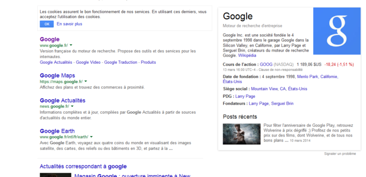 Google a bien modernisé l’affichage de son moteur de recherche