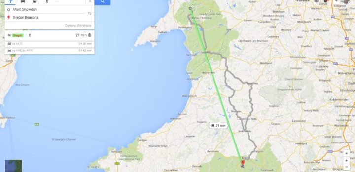 Google maps : un dragon en mode de transport en hommage à Games Of Thrones