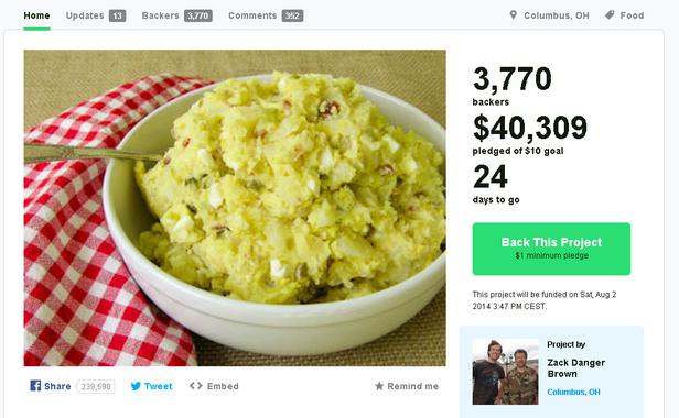 salade pomme de terre kickstarter