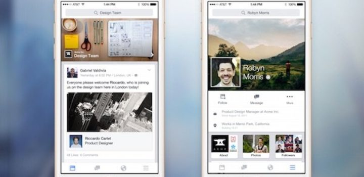 Facebook at Work : Facebook lance une version de son réseau social dédiée aux professionels