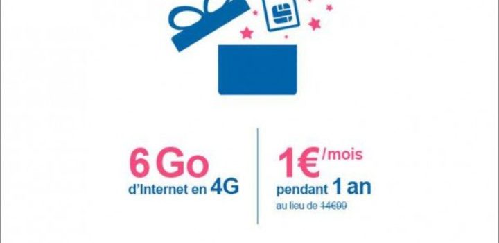 Bouygues Telecom : un forfait Internet 6 Go pour 1€/mois pendant 1 an !