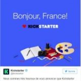 Kickstarter arrive en France