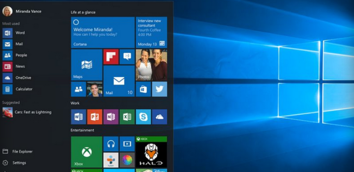 La Version Windows 10 à partir du 29 Juillet